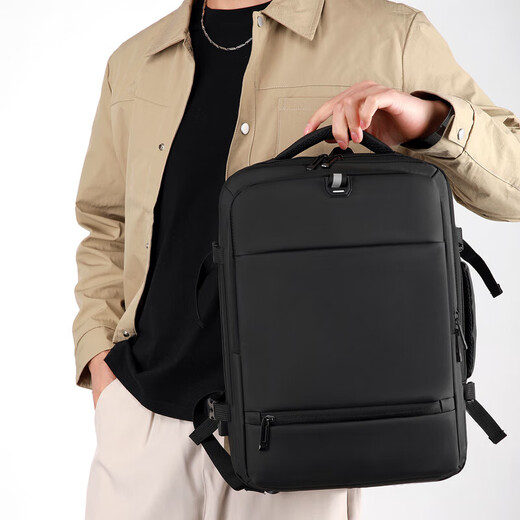 Neue Business -Rucksack -Computertasche Laptop Rucksack Männer Multifunktional Reisetasche Student Rucksack Rucksack Männer graue Einzelgröße