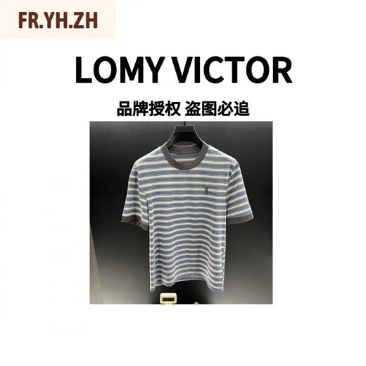 P.YH.ZHLOMY Victor Estación Europea Top Luxury Summer Nueva camiseta NZN1396 Stripe L [110-130]