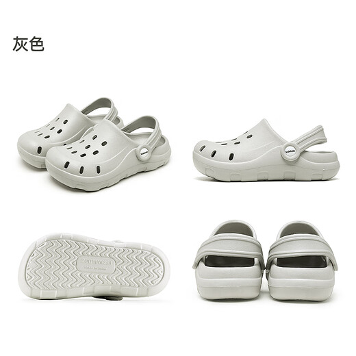 Balabala children's shoes children's clogs girls sandals boys slippers 2025 spring new shoes for home and outdoor wear gray tone 00422 20 -200mm inner length 20cm suitable for feet 19cm long