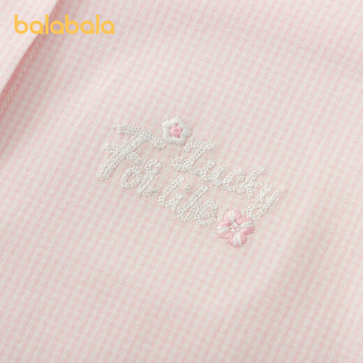 Bala Balaone Girls Shirt Children's Long Sleeve 2025 New Autumn Top Brushed Plaid Jacket Trendy Red Tone 00366 165