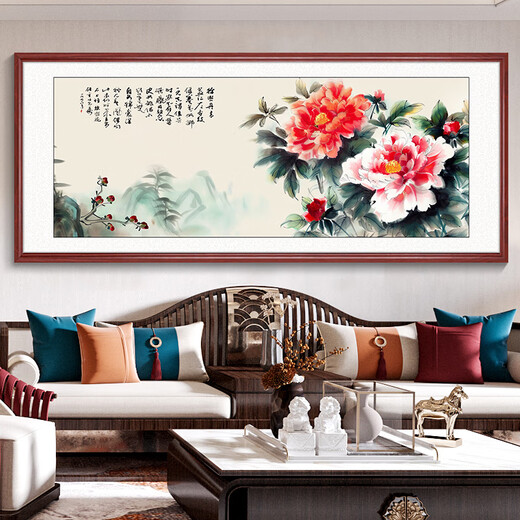 Hualeji National Color Tianxiang китайская живопись офис офис пион цветок висят живопись китайская гостиная