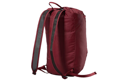 
Archaeopteryx (ARC'TERYX) brand logo zipper opening and closing PU schoolbag backpack backpack regular couple style Bordeaux red
