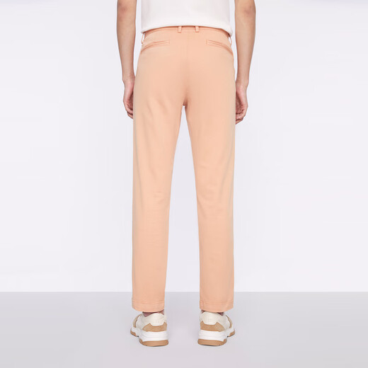 JoeOne [Algodón largo de larga duración] Pantalones casuales de hombres 25 Summer NUEVO ITALIANO CASA CASA COMPLETA COFÍCITO Versión de ajuste delgado + Peach Orange + HB1CX11762 29 Tamaño 165/72a (2.19) Ruler 73cm