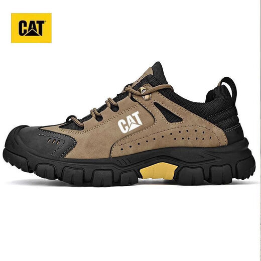Carter Cat Carter Herrenschuhe Wandern im Freien Wandern Schicht Cowide Casual Sporttasche Großgröße Low -Top -Arbeit Schuhe Herren schwarz 40