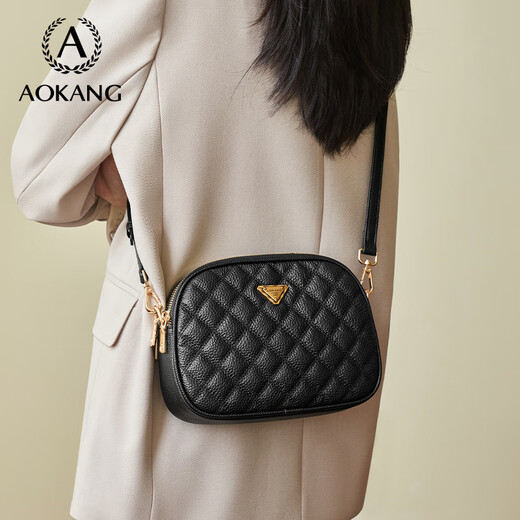 Aokang Bag Women's Bag 2025 New Trendy Diamond Square Bag Light Luxury Crossbody Shoulder Bag Birthday Gift for Girlfriend and Wife