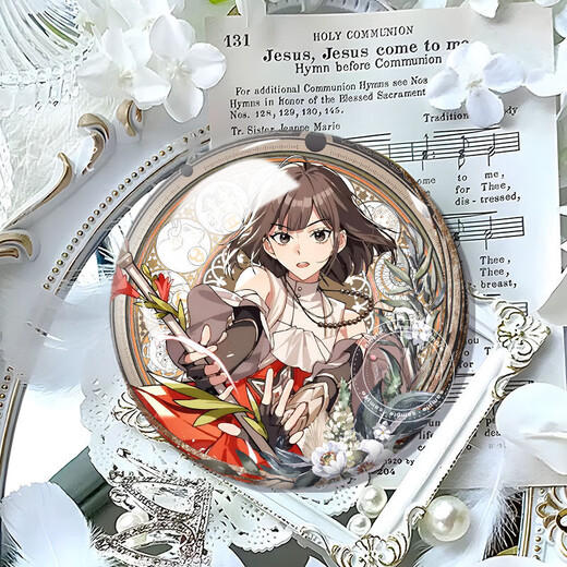 
Time agent vein Liu Xiao’s surrounding stars and brooch material birthday gift N3524 58mm laser broken glass