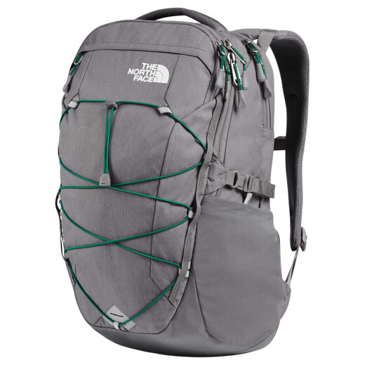 北面（The North Face）BOREALIS28L时尚通勤尼龙双肩包男女同款情侣款锌灰色拼常绿色 锌灰色拼常绿色