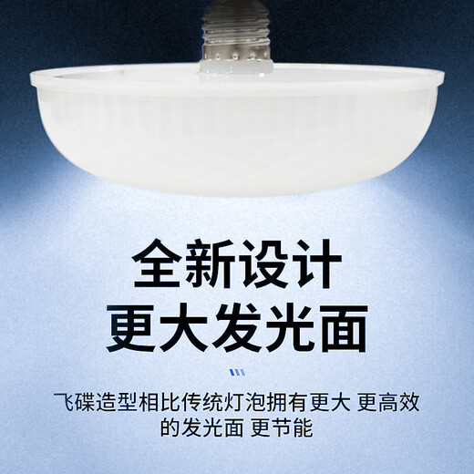 Beigong three-proof flying saucer lamp E27 screw super bright LED bulb durable high wattage household commercial lighting 35W