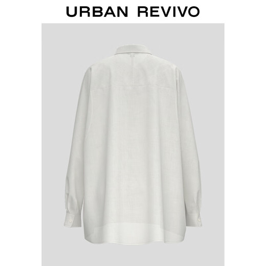 UR2025 new autumn women's casual contrast button super loose long-sleeved cardigan shirt UWH250134