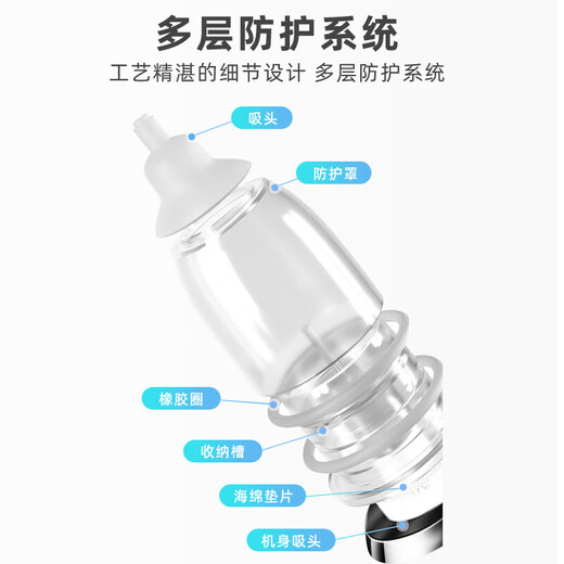 
Baby electric nasal suction device baby nose pallet device anti-reflow charging type snot and booze cleaning tool Nasal suction device free tweezers