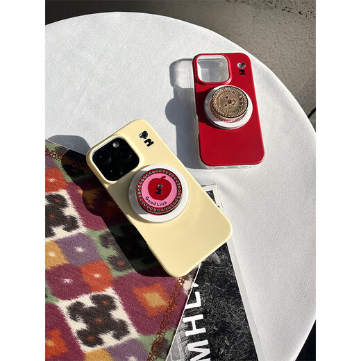 Tagi. <Tapi Goldmünzen> Happy Apple An Reichtum Goldmünzen Mehrfarbene Anti-Fall-Schutzhülle Magnetische Telefonhülle Käse Goldmünzen für iPhone 16 Pro anwendbar