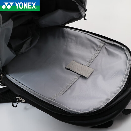 YONEX尤尼克斯双肩羽毛球包 独立鞋仓 男女款 收纳球包 单肩斜挎包书包 BA346CR 黑 双肩包