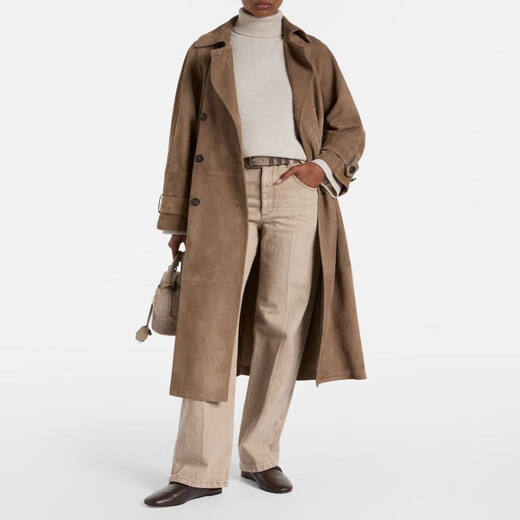 Brunello Cucinelli 羊绒高领毛衣 P01083440 米色 XS CN 160/84