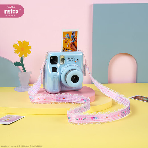 Fuji (FUJIFILM) instant mini SE student model one-shot point-and-shoot camera male and female student model mini 7+/7s/7c upgraded version package includes photo paper blue beautiful freeze-frame package package four standard + 20 pieces of photo paper + silicone case + basic version gift pack