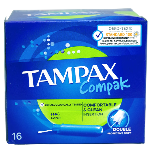 Tampax Tampon Tampon Catheter Type, serviette d'hygiène de coton-coton intégrée non sensible, Cathéter long, cathéter court, tampon [grand débit] 16 pièces 1 boîte Modèle court