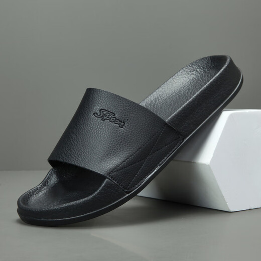 DIFANPU international luxury brand men's shoes high-end men's casual shoes comfortable versatile slippers fashionable breathable outdoor flip-flops black [brand gift box] 41