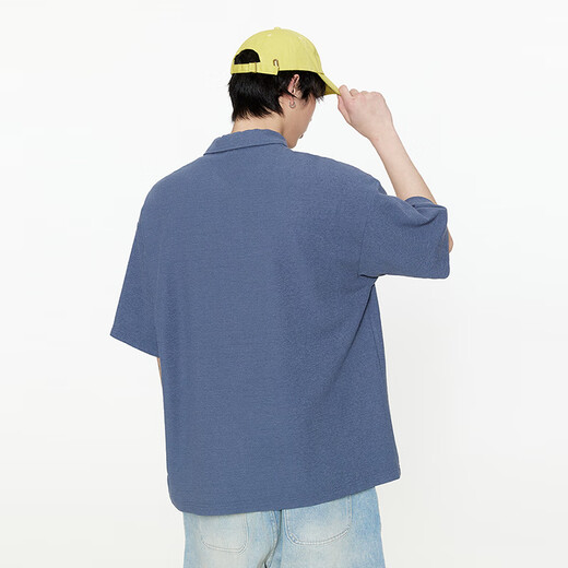 古由卡（GUUKA）情侣装t恤潮牌短袖男士衣服夏季2025新款休闲大码宽松五分半截袖 中灰色F6625 S