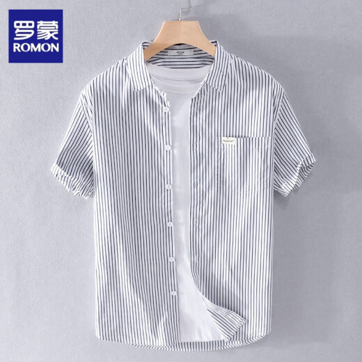 Camiseta de manga corta de manga corta de manga de mangas de hombres Romon Romon ROMON ROMON
