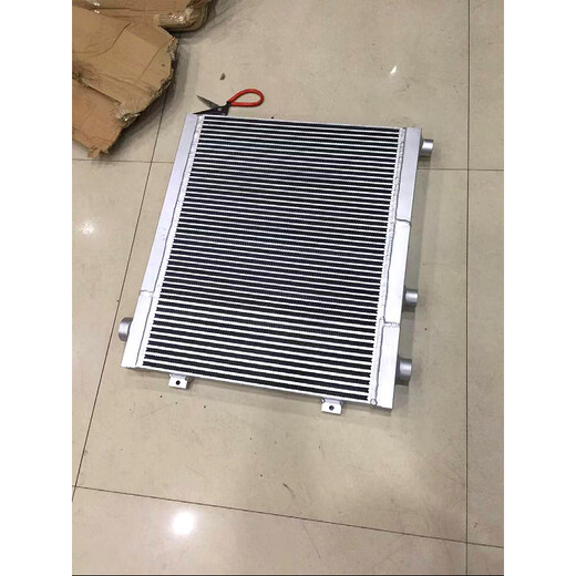 FHJQB螺杆空压机散热器红五环巨风复盛汉德捷豹铝制换热板油冷却器 B3258 695*760*65 适用37KW现货