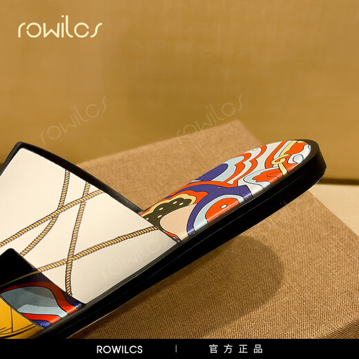 Rowilcs Brand Slippers de graffiti de alta graffiti de moda