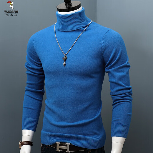 Holzpecker (Tucano) Herrenpullover, Rollkragenpullover -Pullover, gestrickter Pullover, schlank