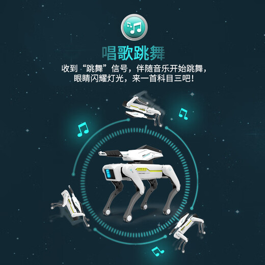 Bordes Children's's Ai Remote Control Robot Toys Boys Intelligent Black Technology Dialogue Small Electric Toys Birthday Gift 8006 Bullet Machine Dog Three Electric Gift Edition [90 minutes]