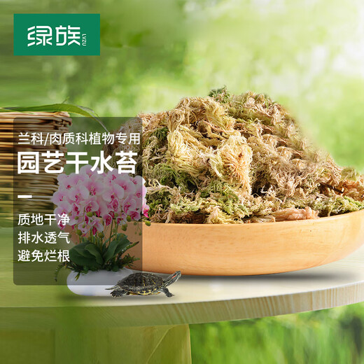 Green family sphagnum moss butterfly orchid special soil moss bodhi nutritious soil plant turtle mat material dendrobium candid planting 12L