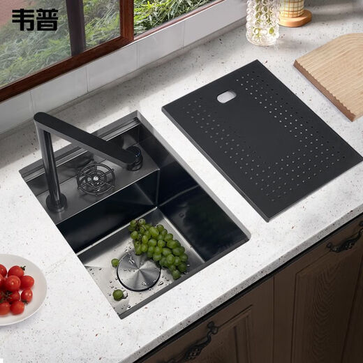 Clcey Bar Balkon unsichtbarer kleiner Waschbecher Waschmaschine Single Tank Waschbecken Western Küche Middle Island Counter Mini kleines Waschbecken 4839 Flip Cup Waschmaschine Dämpfung Edelstahl
