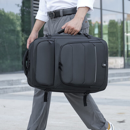 Nueva mochila de gran capacidad para la mochila de negocios masculinos expansión multifuncional bolsa de viajes bolsas de computadora al estudiante bolso de computadora en negros