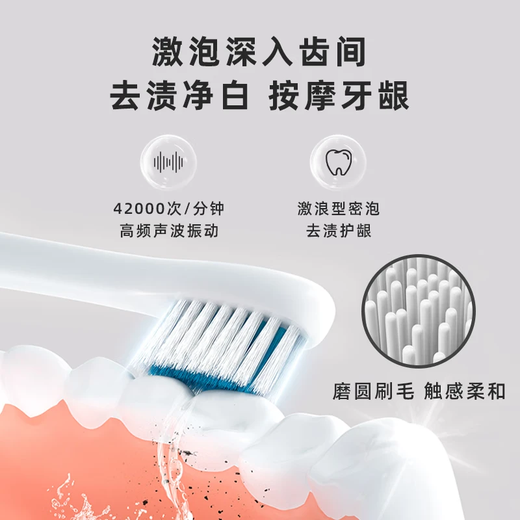 Electric Toothbrush Adult Soft Bristle Gum Protection Toothbrush Minimalist Luxury IPX7 Waterproof Home Black Rechargeable Portable Electric Toothbrush