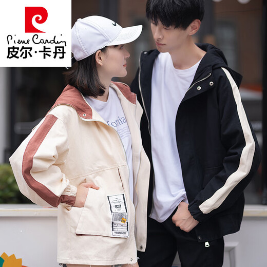 Pierre Cardin Ehepaar Outfit Frühling 2025 Neue Trendjacke Set für Frauen Winter Baumwolljacke Paar Outfit Herbst und Winter 7170 Weiß verdickter M Männer 170