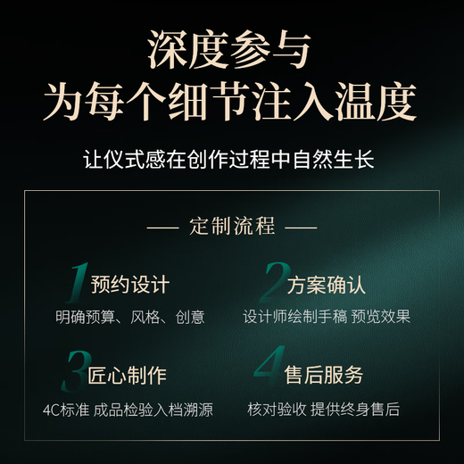 Jipai colored diamond customization, diamond luxury setting, K gold-DNA life diamond, IGI certificate, artificially cultivated diamond, customized model, deposit/final payment, no refunds after production