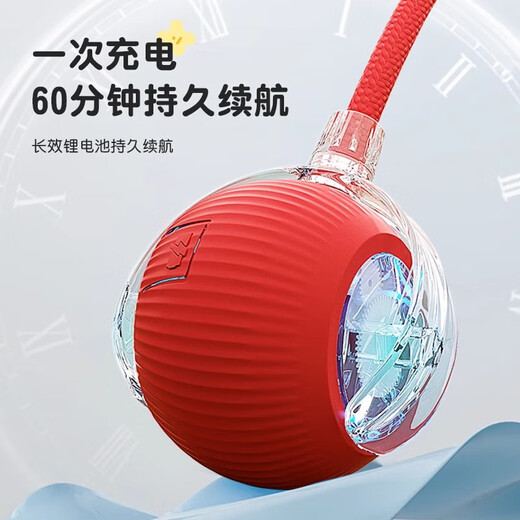 [JD Express] Juguetes CAT Cat Smart Cat Balls se autoexcitan y alivian. El gatito evita automáticamente las bolas eléctricas. Bolas de gato inteligentes rojos + palitos de gato de plumas de alambre.