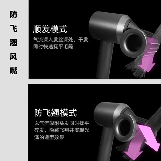 Dyson's new genuine HD16 hair dryer Supersonic hair dryer negative ion imported household Crystal Purple overseas version (free 3-year warranty conversion plug)