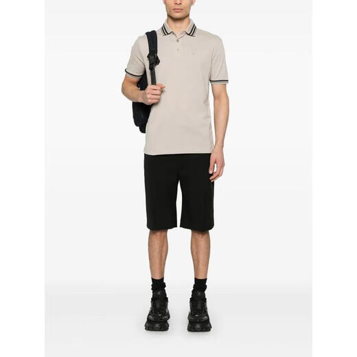Emporio Armani La camisa elástica de manga corta para hombres transpirables casuales en casa conmutando U1098 One Size M