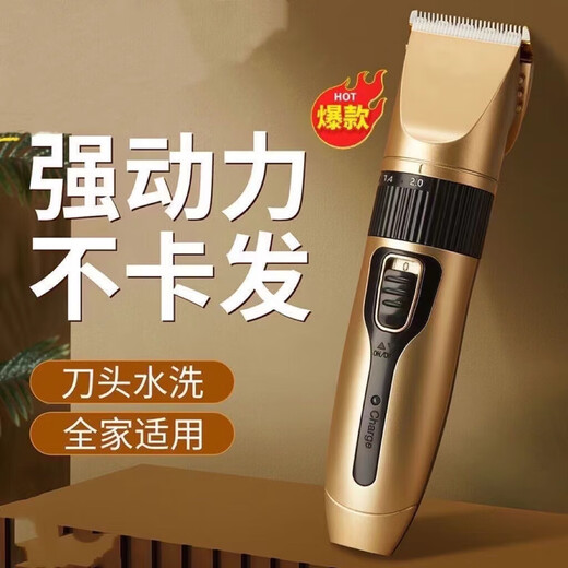 Hair clipper Philips flat electric clipper shaver for adults and children electric clipper rechargeable household electric hair cutting tool rich gold standard (iron blade)