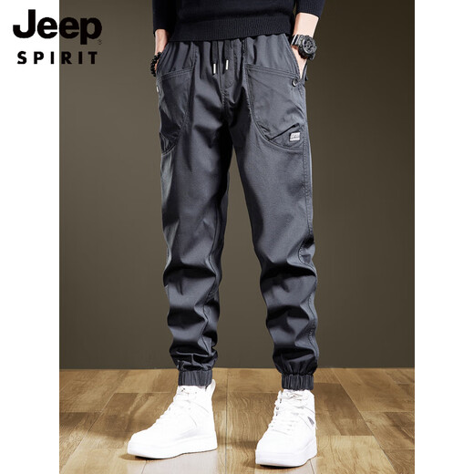 Jeep Spirit American Retro Новые повседневные брюки Мужская тенденция весны и осенью осенней функциональные подвязывание летние рабочие штаны Harlen Sport
