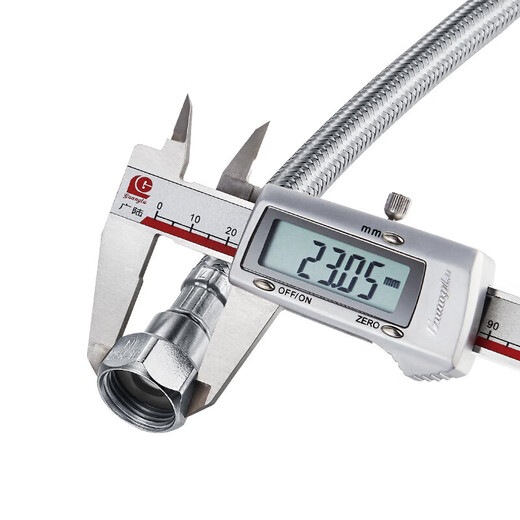 Submarine FBA-80 (two) stainless steel braided water hose explosion-proof four-point water inlet double hole basin faucet water inlet 80cmFBA-80