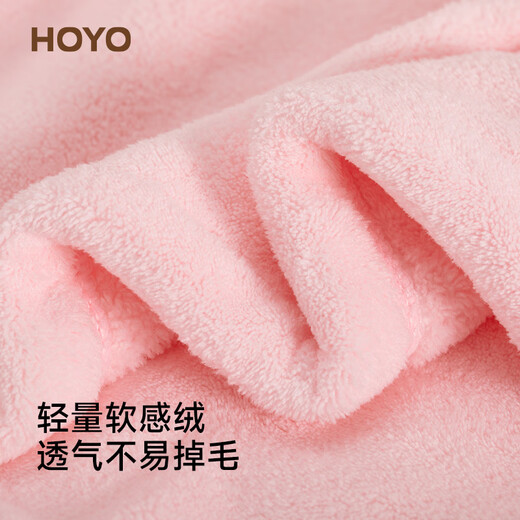 HOYO Japanese wide tail hair drying cap 7A grade antibacterial, thickened, water-absorbent, quick-drying head wipe, type A turban, head wipe towel, flower fairy purple, maternal and infant grade, type A + super absorbent