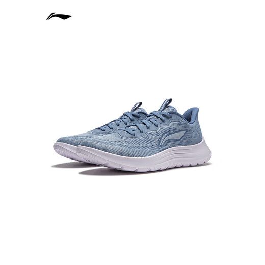 
Li Ning men's shoes running shoes light string casual jogging shoes Jiaka mesh breathable men's sports shoes soft gray blue 40