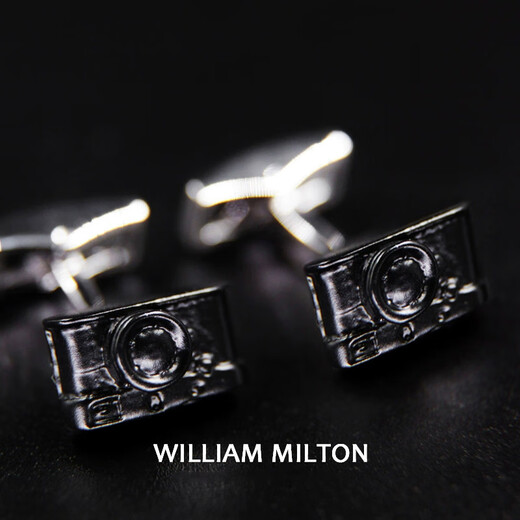 William Milton British Fun Lycra Kamera Französische Manschettenknöpfe Herren leichter Luxury -Ärmelgeschenke -Anpassung Lycra Kamera