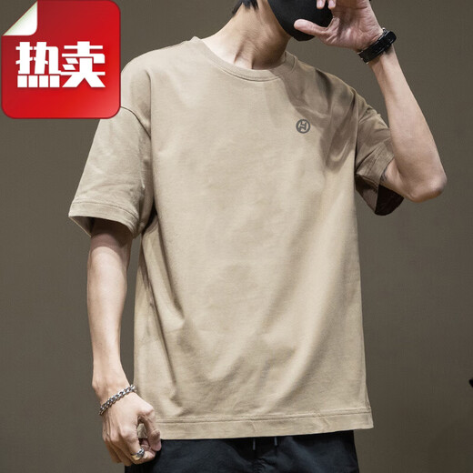 凡客诚品 VANCL夏季短袖t恤男士重磅纯棉青少年简约潮流痞帅宽松学生半截袖体恤 白色-1365短袖-100纯棉 S 建议80-110斤