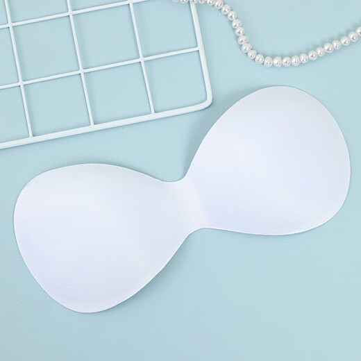 
Thin breathable bra chest pad one-piece cup suspender sponge pad sports yoga gathered bra chest pad insert 201 apricot color (one size)