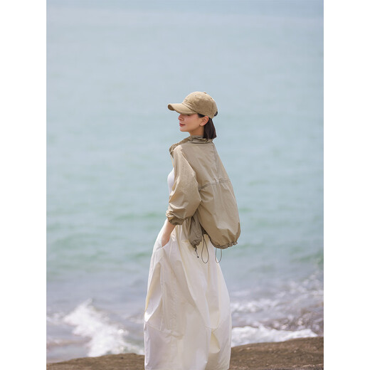 Malin Sommer Outdoor Sonnenschutz und UV -Schutz UPF50+ Literary Casual Slimming Sun Protection Hemd Strickjacke Licht Olive S