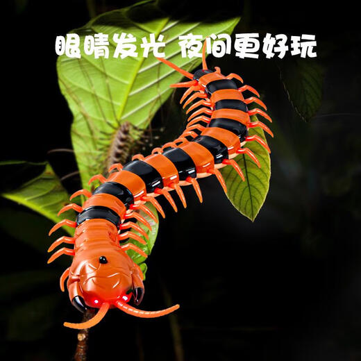 Chisen Children's Decompression Artifact Toy Simulation Remote Control Centipede Snake Little Boy Girl 5 Internet Celebrity Douyin Black Technology Animal 2 Classic Version - Remote Control Ladybug Red Model 9922+ Screws Official Standard