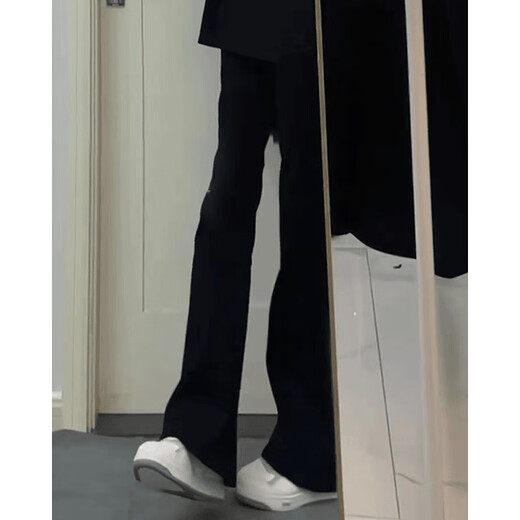 
7 high-quality black jeans for summer men and women American high street men jeans men couples slim straight pants men DFFS-701 black L