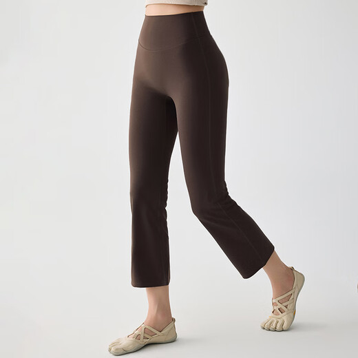 Xue Ximan's new micro-flared butt-lifting yoga pants for women, high-waisted butt-lifting Pilates sports fitness flared eight-quarter pants