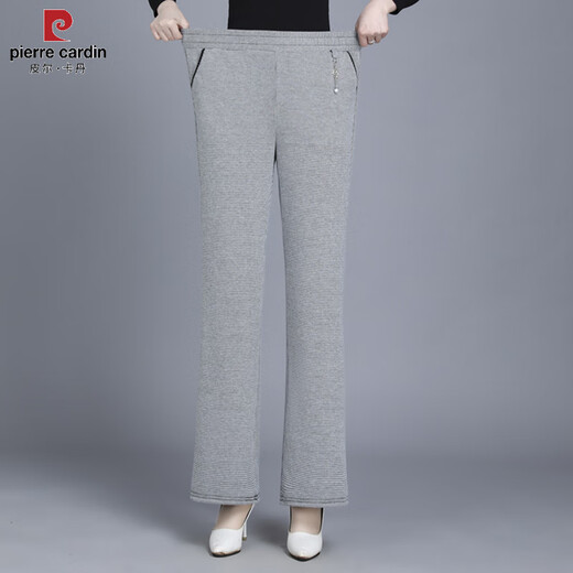 Pierre CARDIN (PIERRE CARDIN) middle-aged m mother wide-leg pants summer thin casual pants loose new straight middle-aged elastic large-size women's pants houndstooth 2687 early summer thin XL 80-95Jin [Jin equals 0.5 kg]