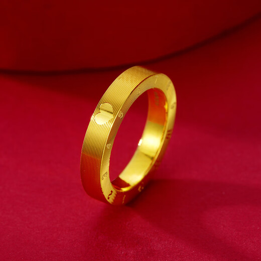 Dewey Van Gold Silver-covered 999 Ring 520 Clock for Men and Women 999 Pure Silver Love Couple Ring Girlfriend Birthday Gift 520 Clock Ring (Thick Gold Layer) Stamped Pure Gold No. 9 No. 17