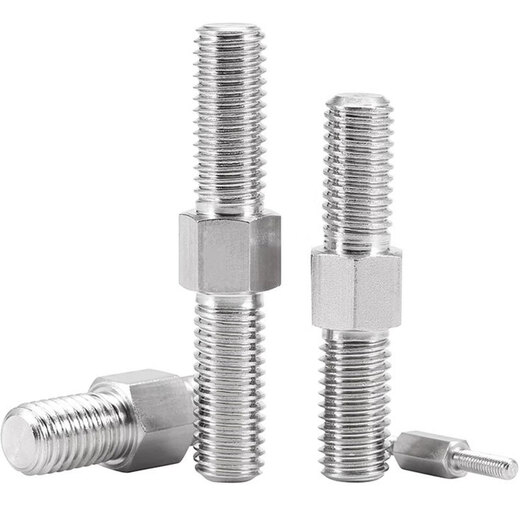 Meikejie 304 stainless steel external hexagonal positive and negative double-head screw bolt screw left-hand right-hand two-way screw M3M4M16 16*140 1 capsule